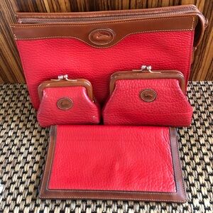 1990s Dooney and Bourke ‘All in One’ Dual Wallet and Checkbook Cover